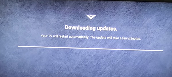 Vizio TV downloading software update