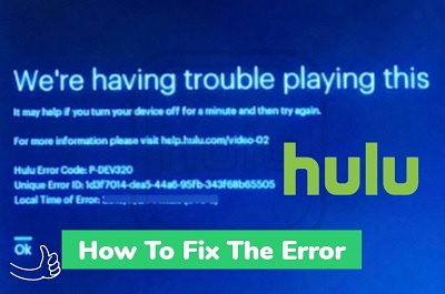 We're having trouble playing this on Hulu