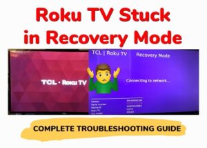 Roku TV stuck in recovery mode fix
