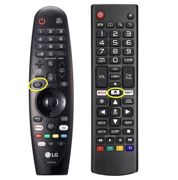 press home button on lg tv remote