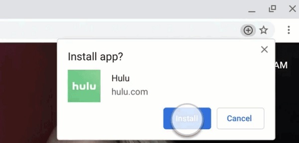 install Hulu app on Chrome for Macbook