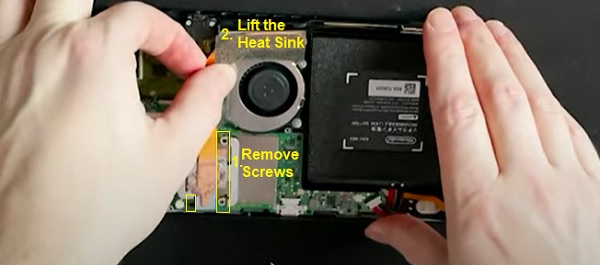remove the heat sink