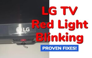 LG TV blinking red light
