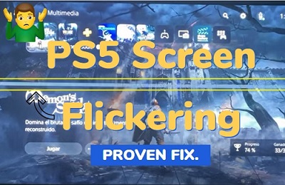 PS5 screen flickering