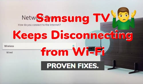 Samsung TV keeps disconnecting from WiFi