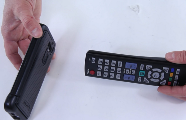 Head the camera towards the top of your remote control