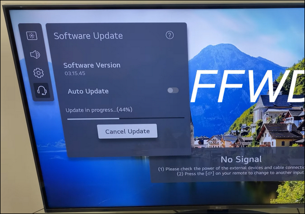 LG TV will updating its software