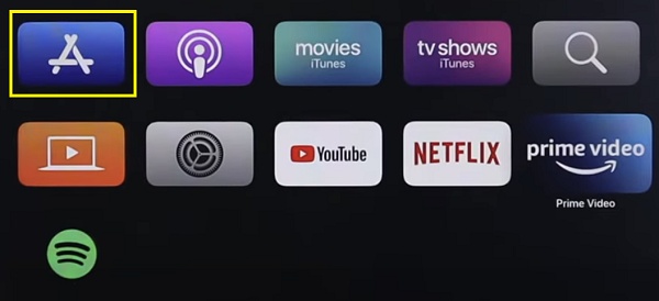 open app store on Apple TV