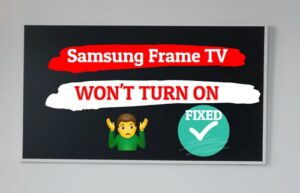 Samsung Frame TV not turning on