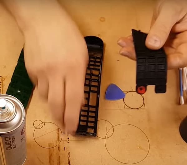 After cleaning the keypad and circuit board, reassemble your Samsung TV remote