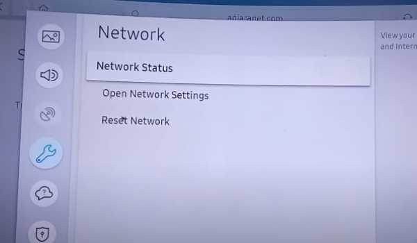 open network settings