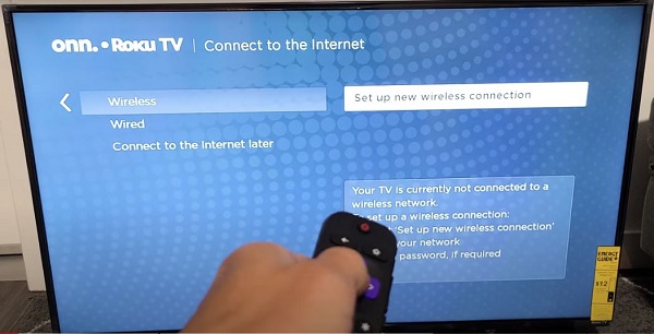 roku tv internet connection