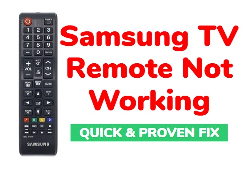 Samsung TV remote not working