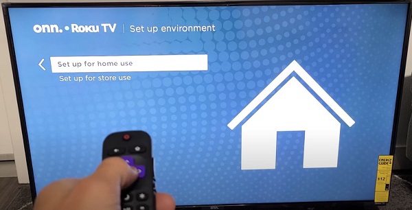 set up home use roku tv