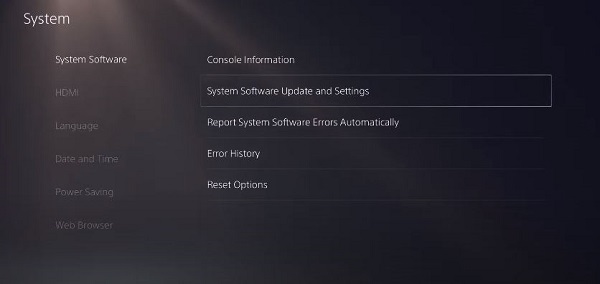 software update ps5