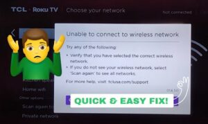 How to fix TCL Roku TV not connecting to WiFi
