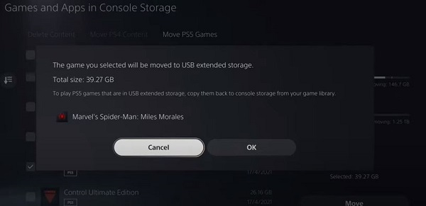 confirm moving game ps5