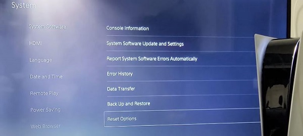 factory reset your ps5