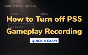 How to turn off PS5 gameplay recording