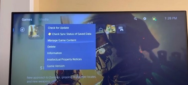 manage game content ps5