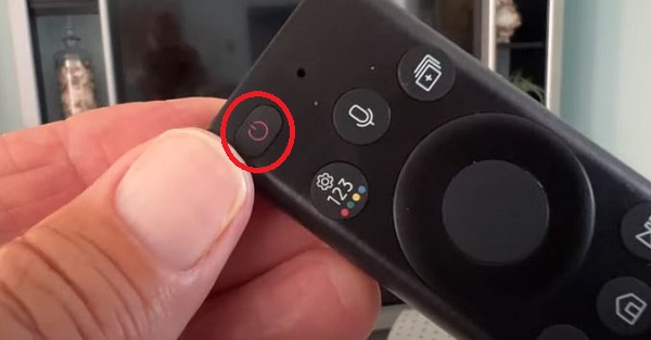 pressing the power button on samsung tv remote