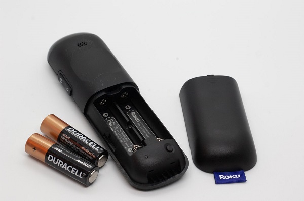 roku tv remote with batteries removed