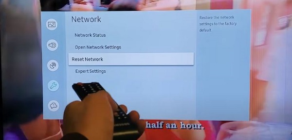 reset network on samsung smart tv