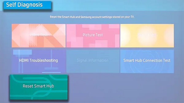 reset smart hub samsung tv