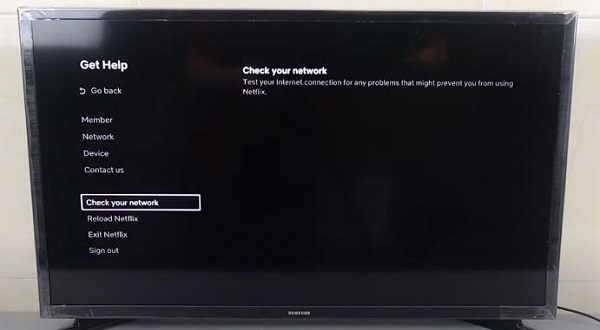 signing out of netflix on samsung tv