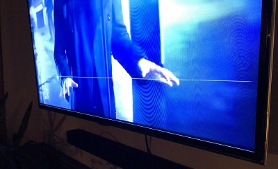 Horizontal Lines on TV Screen Samsung