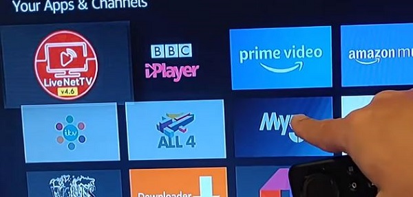 Select an app from the list to uninstall from Insignia TV