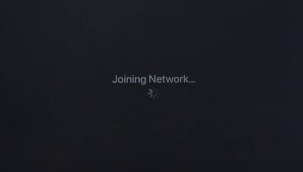 Apple TV joining Wi-Fi network