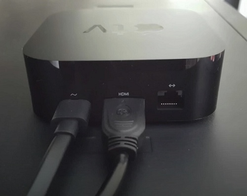 check HDMI cable connection on Apple TV