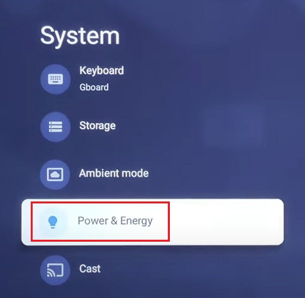select power and energy
