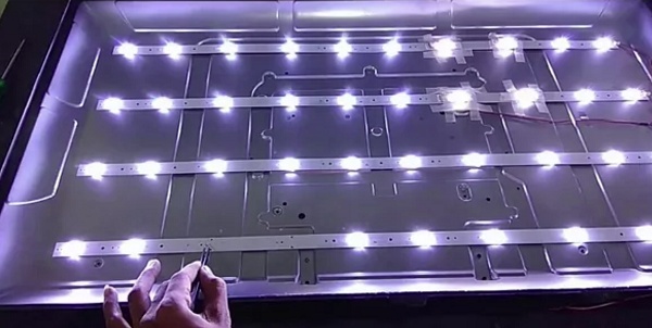 test and replace bad LED strips on Hisense TV