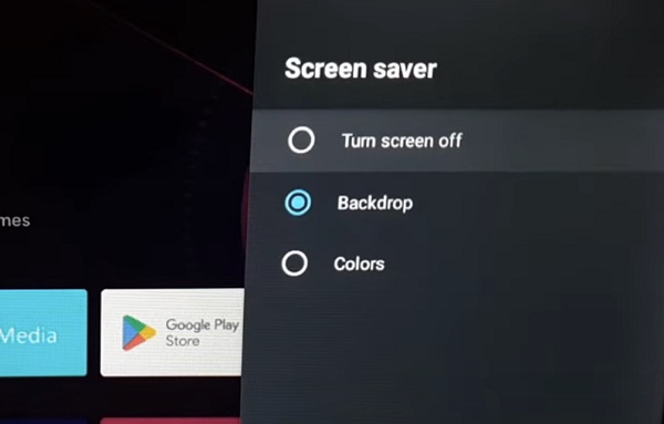 turn screen saver off on Sony TV