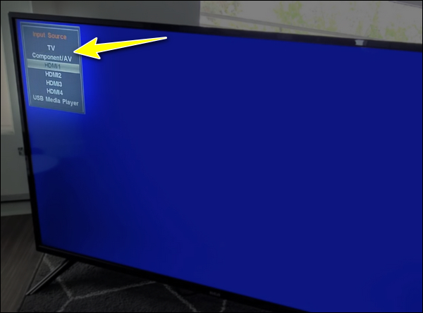 rca tv input source